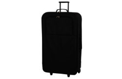 Go Explore Extra Large 2 Wheel Trolley Suitcase - Black